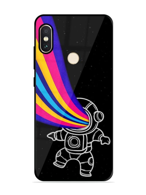 Astronaut Glossy Metal TPU Phone Cover for Xiaomi Redmi Note 5 Pro