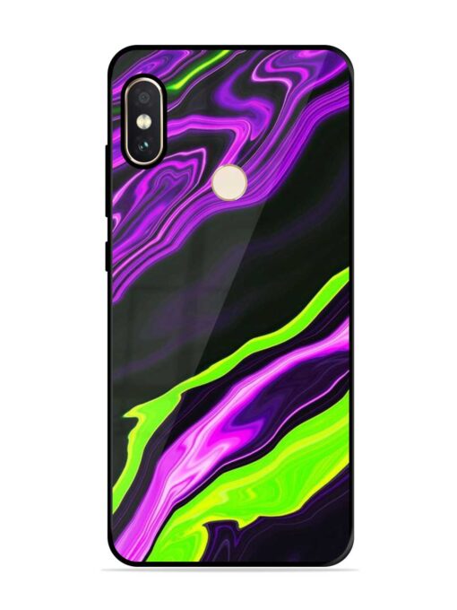 Bright Fluid Violet Glossy Metal Phone Cover for Xiaomi Redmi Note 5 Pro Zapvi