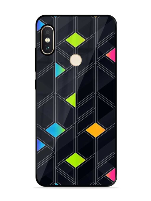 Abstract Mosaic Seamless Glossy Metal Phone Cover for Xiaomi Redmi Note 5 Pro Zapvi