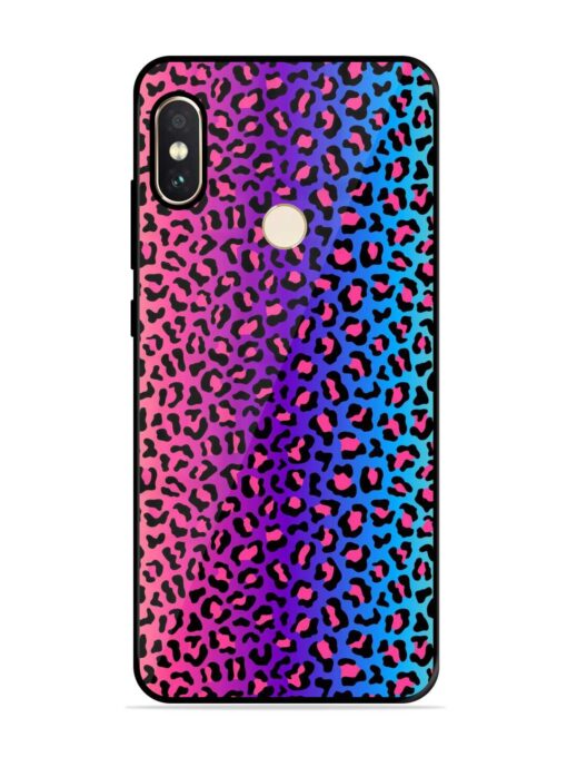 Colorful Leopard Seamless Glossy Metal Phone Cover for Xiaomi Redmi Note 5 Pro Zapvi