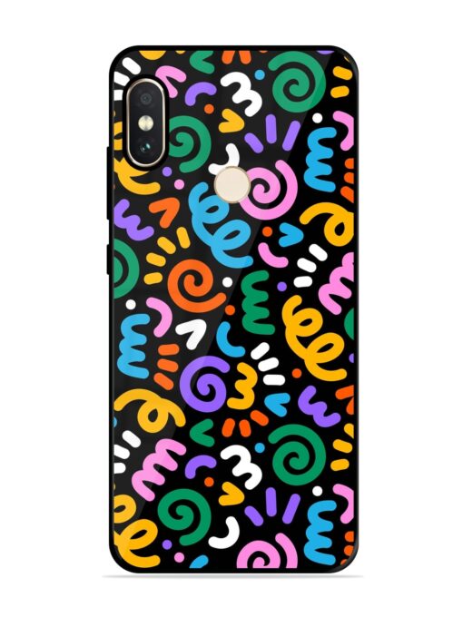 Colorful Seamless Vector Glossy Metal Phone Cover for Xiaomi Redmi Note 5 Pro