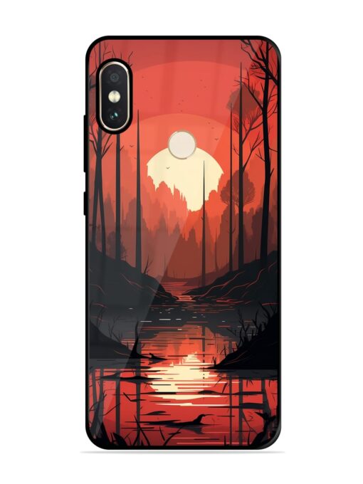 Natural Landscape Glossy Metal Phone Cover for Xiaomi Redmi Note 5 Pro Zapvi