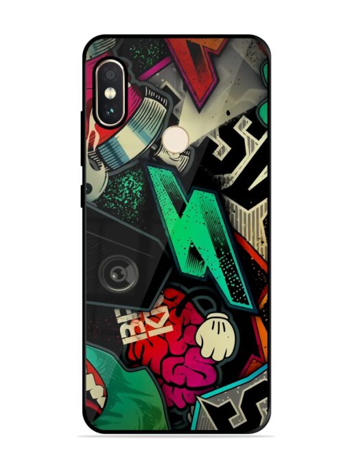 Graffiti Art Glossy Metal Phone Cover for Xiaomi Redmi Note 5 Pro Zapvi