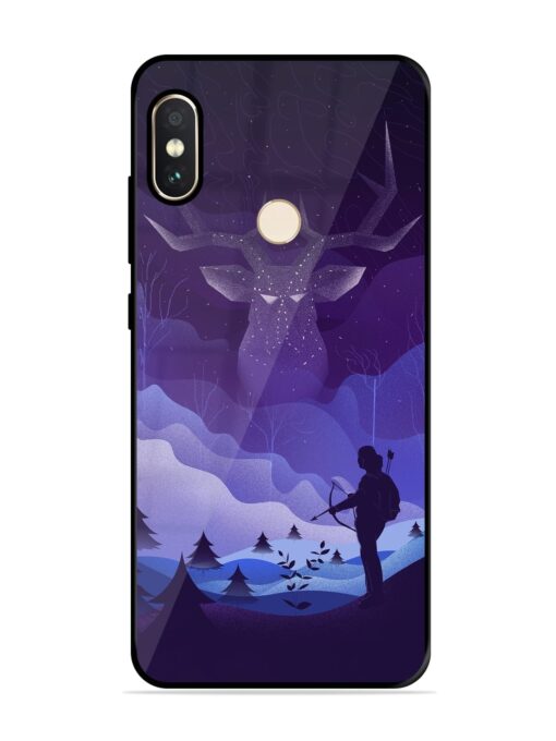 Deer Forest River Glossy Metal Phone Cover for Xiaomi Redmi Note 5 Pro Zapvi