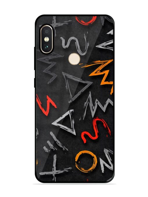 Grungy Graffiti Glossy Metal Phone Cover for Xiaomi Redmi Note 5 Pro