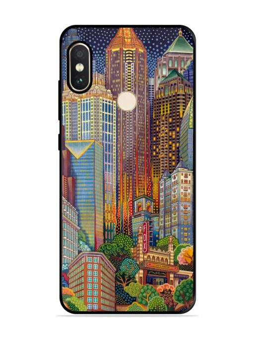 Cityscapes Art Glossy Metal Phone Cover for Xiaomi Redmi Note 5 Pro