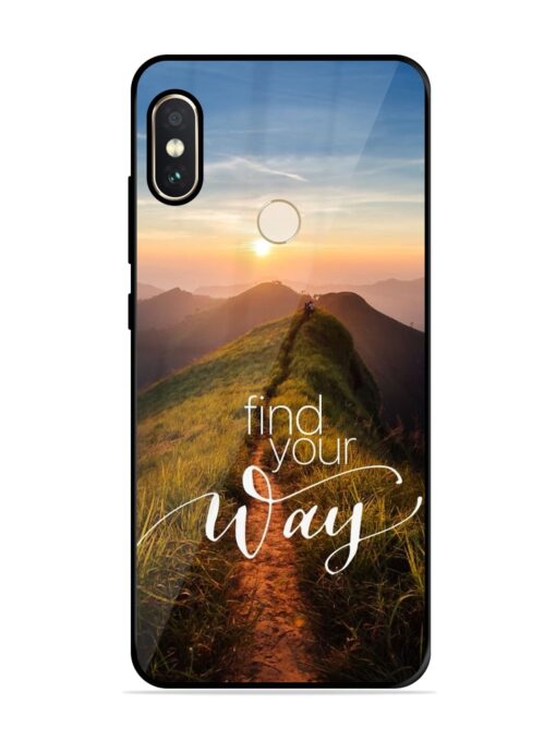 Find Your Way Glossy Metal Phone Cover for Xiaomi Redmi Note 5 Pro