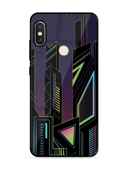 Neon Dreamscape Glossy Metal Phone Cover for Xiaomi Redmi Note 5 Pro Zapvi