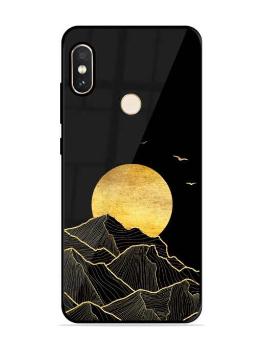 Golden Sunrise Glossy Metal Phone Cover for Xiaomi Redmi Note 5 Pro Zapvi