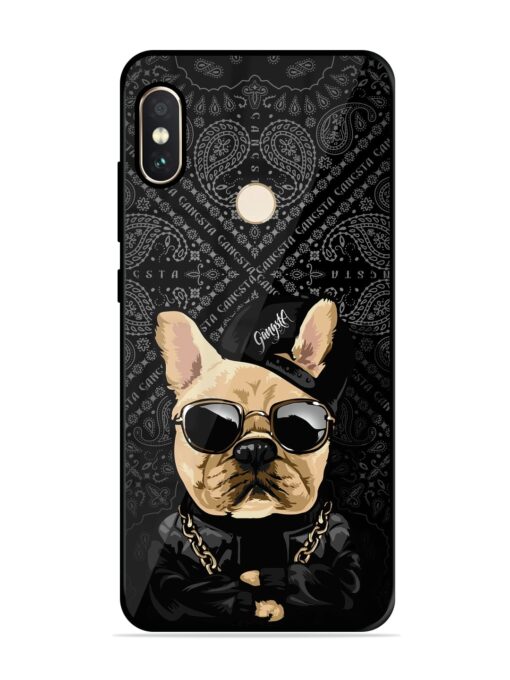 Gangsta Cool Sunmetales Dog Glossy Metal Phone Cover for Xiaomi Redmi Note 5 Pro Zapvi