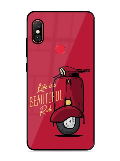 Life Is Beautiful Rides Glossy Metal Phone Cover for Xiaomi Redmi Note 6 Pro Zapvi