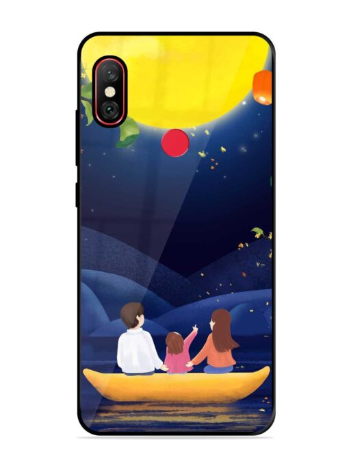 Happy Family And Beautiful View Glossy Metal Phone Cover for Xiaomi Redmi Note 6 Pro Zapvi