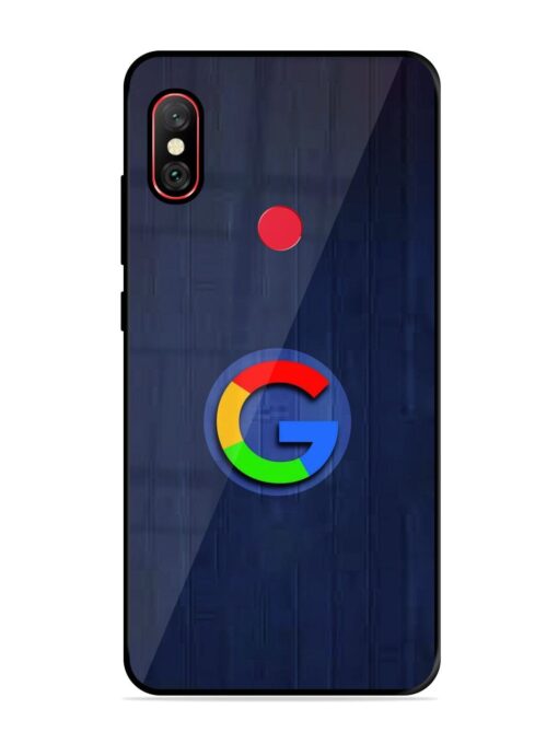 Google Logo Printed Glossy Metal TPU Phone Cover for Xiaomi Redmi Note 6 Pro Zapvi