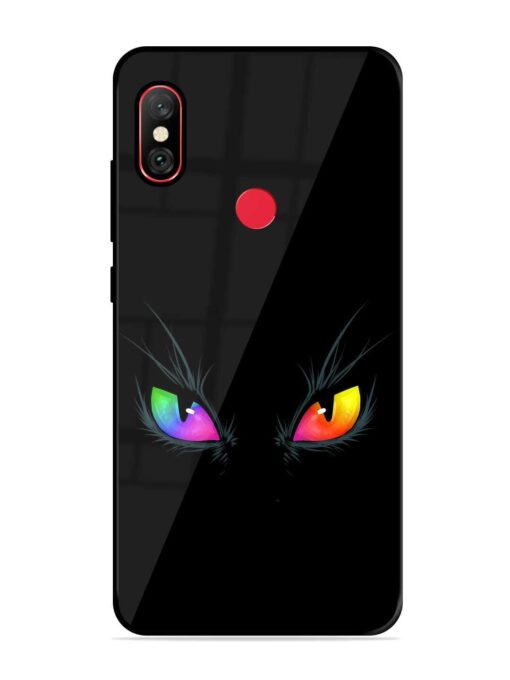 Cat Eyes Glossy Metal Phone Cover for Xiaomi Redmi Note 6 Pro Zapvi