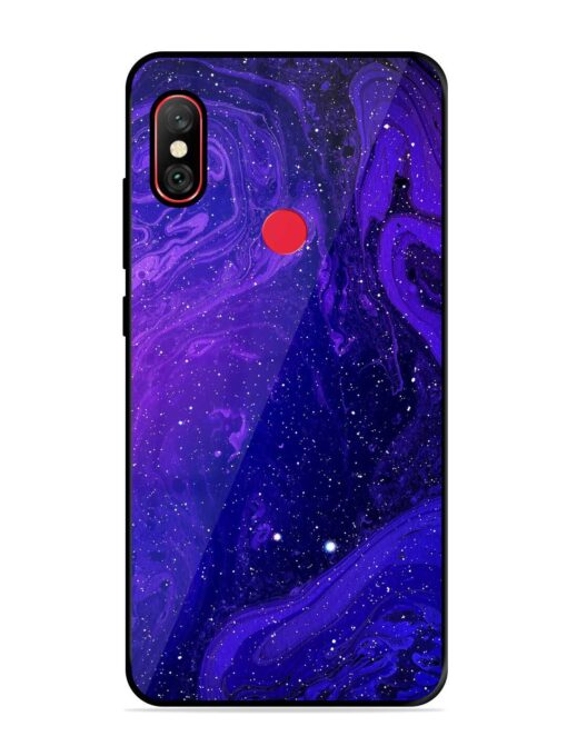 Galaxy Acrylic Abstract Art Glossy Metal Phone Cover for Xiaomi Redmi Note 6 Pro Zapvi