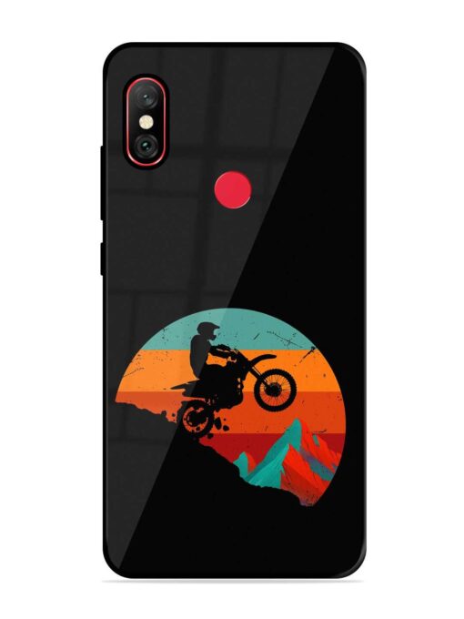 Mountain Bike Glossy Metal Phone Cover for Xiaomi Redmi Note 6 Pro Zapvi