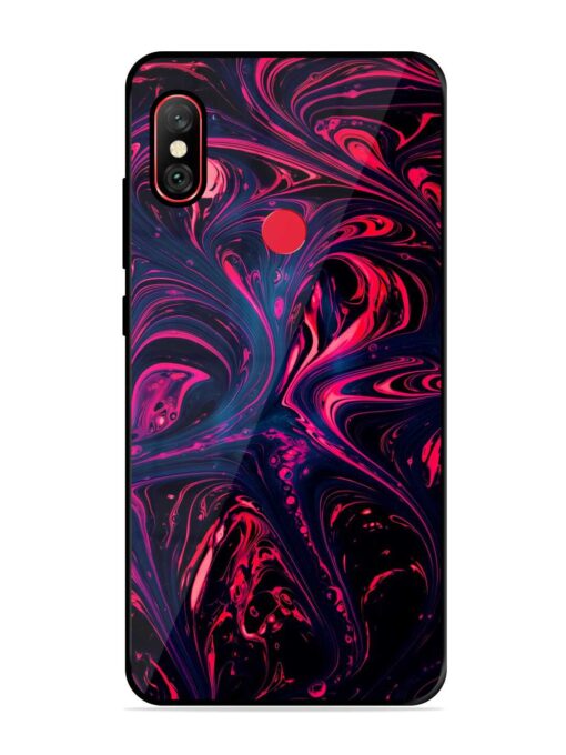 Abstract Background Glossy Metal Phone Cover for Xiaomi Redmi Note 6 Pro Zapvi