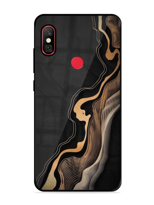 Abstract Art Glossy Metal TPU Phone Cover for Xiaomi Redmi Note 6 Pro Zapvi