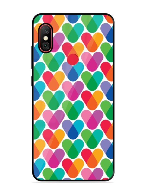 Overlapping Colors Colorful Glossy Metal TPU Phone Cover for Xiaomi Redmi Note 6 Pro Zapvi