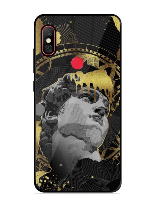 Roman Face Glossy Metal Phone Cover for Xiaomi Redmi Note 6 Pro Zapvi