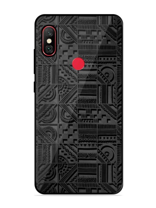 Seamless Pattern Glossy Metal Phone Cover for Xiaomi Redmi Note 6 Pro