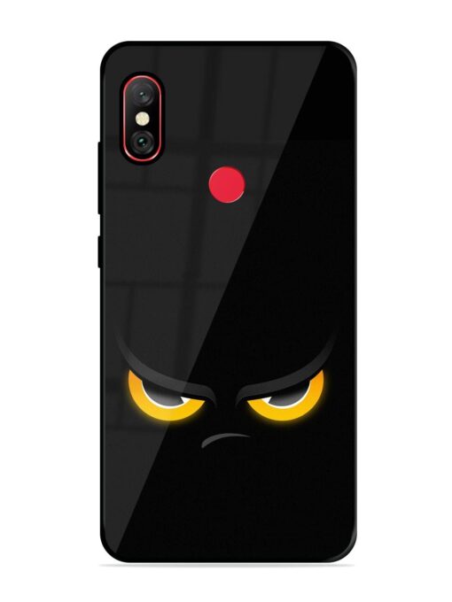 Scary Yellow Eye Glossy Metal TPU Phone Cover for Xiaomi Redmi Note 6 Pro