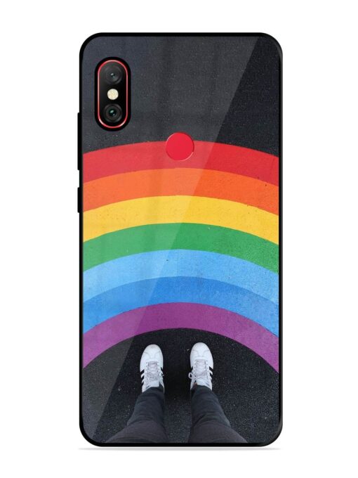 Legs Rainbow Glossy Metal TPU Phone Cover for Xiaomi Redmi Note 6 Pro