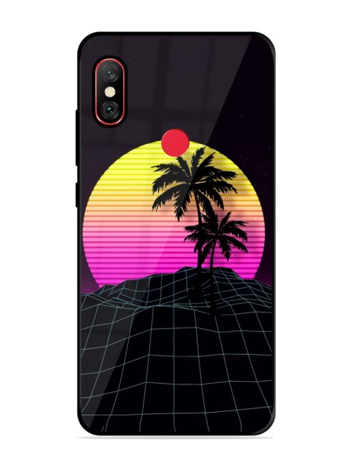 Coconut Vector Glossy Metal Phone Cover for Xiaomi Redmi Note 6 Pro Zapvi