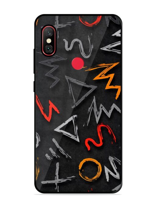 Grungy Graffiti Glossy Metal Phone Cover for Xiaomi Redmi Note 6 Pro Zapvi