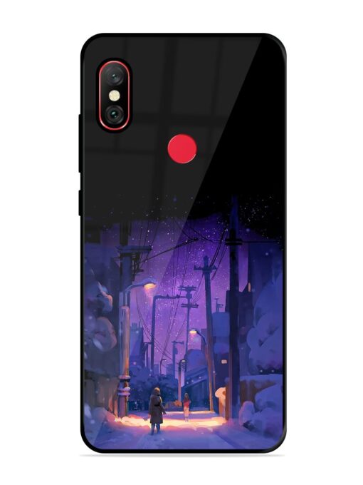 Winter Anime Art Glossy Metal Phone Cover for Xiaomi Redmi Note 6 Pro Zapvi