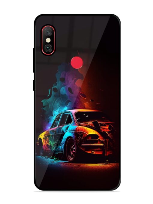 High Classic Car Art Glossy Metal Phone Cover for Xiaomi Redmi Note 6 Pro