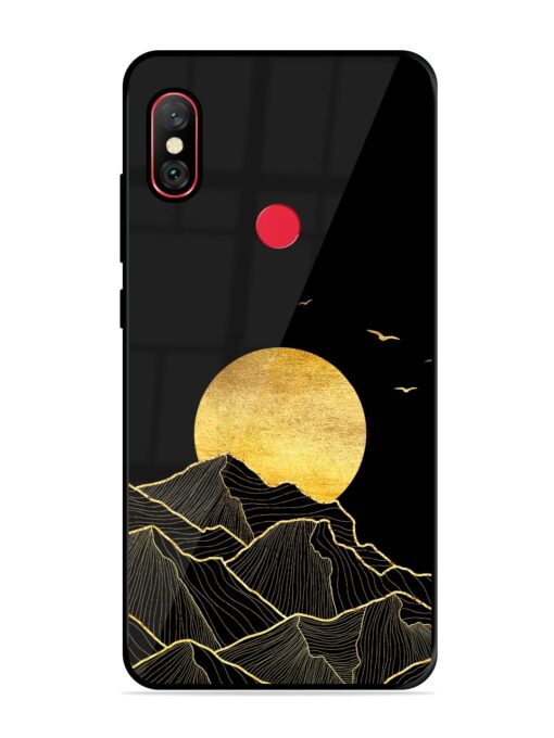 Golden Sunrise Glossy Metal Phone Cover for Xiaomi Redmi Note 6 Pro Zapvi