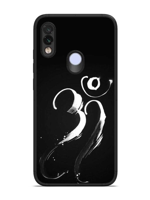 Om Logo Glossy Metal Phone Cover for Xiaomi Redmi Note 7 Zapvi