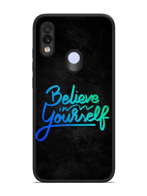 Believe In Yourself Glossy Metal Phone Cover for Xiaomi Redmi Note 7 Zapvi