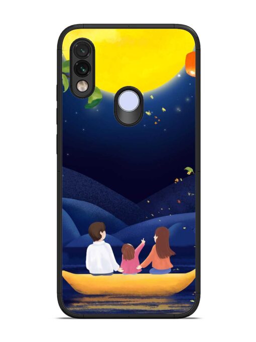 Happy Family And Beautiful View Glossy Metal Phone Cover for Xiaomi Redmi Note 7 Zapvi