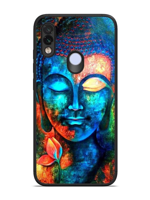 Buddha Painting Glossy Metal Phone Cover for Xiaomi Redmi Note 7 Zapvi