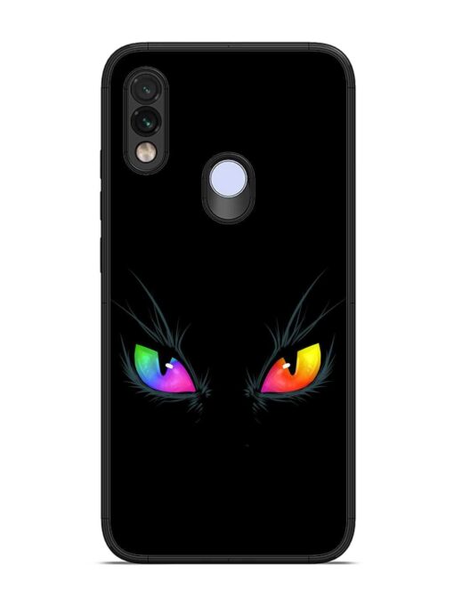 Cat Eyes Glossy Metal Phone Cover for Xiaomi Redmi Note 7 Zapvi