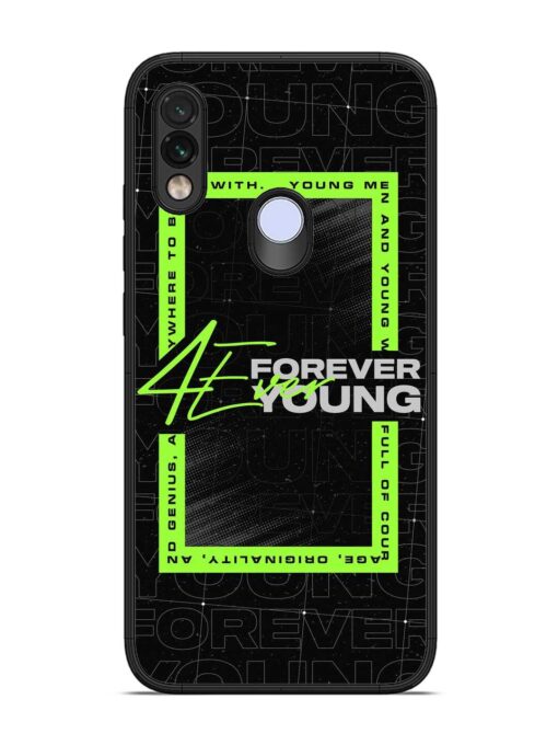 Forever Young Glossy Metal Phone Cover for Xiaomi Redmi Note 7 Zapvi