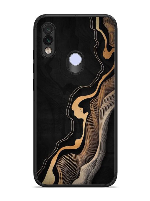 Abstract Art Glossy Metal TPU Phone Cover for Xiaomi Redmi Note 7 Zapvi