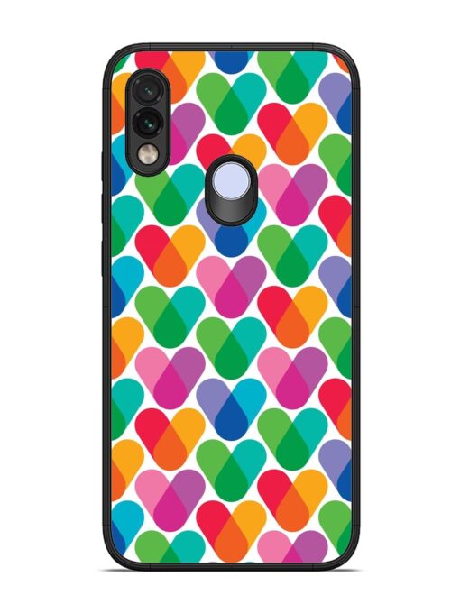 Overlapping Colors Colorful Glossy Metal TPU Phone Cover for Xiaomi Redmi Note 7 Zapvi