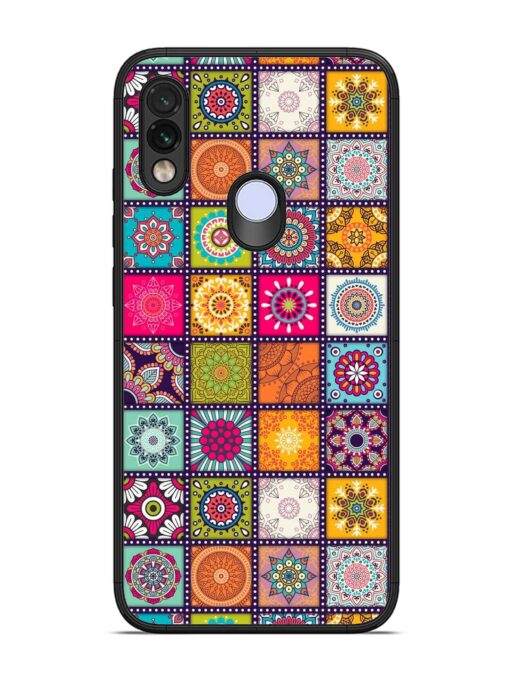 Seamless Pattern Vintage Glossy Metal Phone Cover for Xiaomi Redmi Note 7