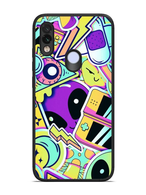 Scratch Art Glossy Metal Phone Cover for Xiaomi Redmi Note 7 Zapvi