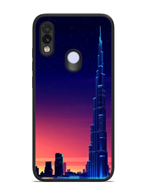 Burj Khalifa Abstract Glossy Metal Phone Cover for Xiaomi Redmi Note 7 Zapvi