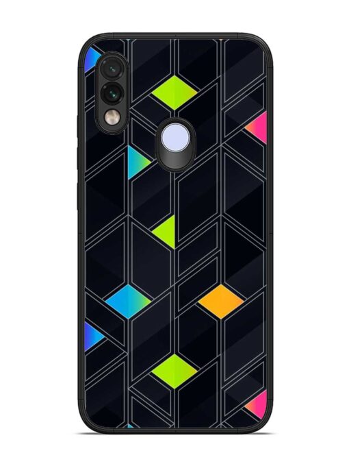 Abstract Mosaic Seamless Glossy Metal Phone Cover for Xiaomi Redmi Note 7 Zapvi