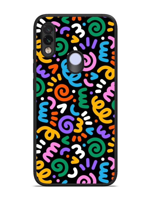 Colorful Seamless Vector Glossy Metal Phone Cover for Xiaomi Redmi Note 7 Zapvi