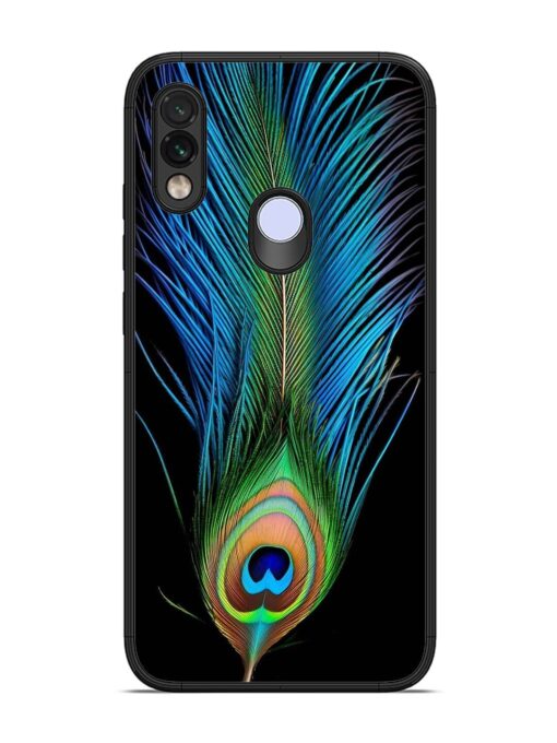 Peacock Feather Glossy Metal TPU Phone Cover for Xiaomi Redmi Note 7 Zapvi