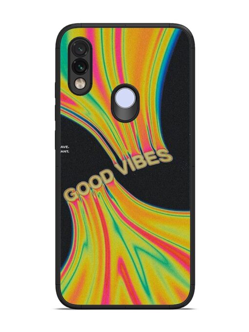 Good Vibes Glossy Metal Phone Cover for Xiaomi Redmi Note 7 Zapvi