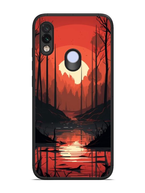 Natural Landscape Glossy Metal Phone Cover for Xiaomi Redmi Note 7 Zapvi