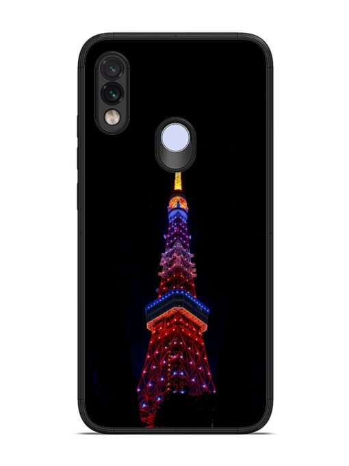 Eiffel Tower Night View Glossy Metal Phone Cover for Xiaomi Redmi Note 7