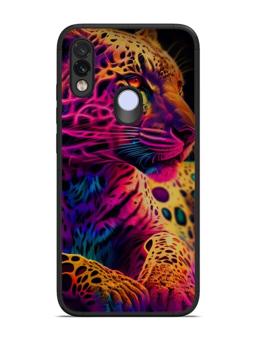 Leopard Art Glossy Metal Phone Cover for Xiaomi Redmi Note 7